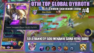 SOLO RANKED PART 2 | KETEMU HERO BARU YANG SELALU DI BAN | REVIEW SKIN VENOM COBRA ADA COBRANYA GAES