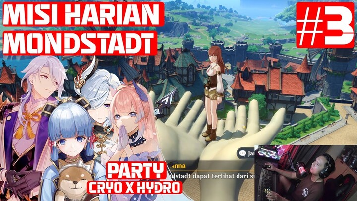 Misi Harian Mondstadt Bersama Party Cryo x Hydro | Genshin Impact