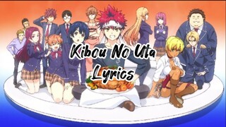 Shokugeki No Souma S1 - Opening TV version "Kibou No Uta" By Ultra Power (Romaji Lyrics)