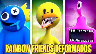 Rainbow Friends DEFORMADOS nas Transformações do Roblox😨