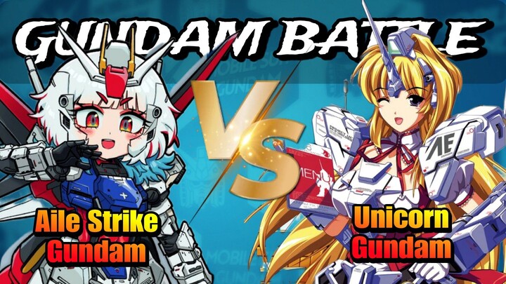 Gundam Battle, Unicorn Gundam VS Aile Strike Gundam - Gundam Supreme Battle