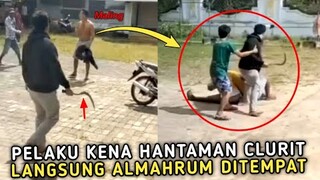 Maling Sok Jago || pelaku Menantang Warga Langsung Dihantam Clurit Ampe Mampus