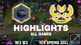 Highlight GLX vs GAM (All Game) VCS Mùa Xuân 2021  Highlight GAM vs GLX GMedia Luxury vs Gam Esports