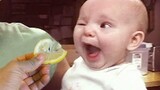 แปลกใจที่ทารกกินมะนาวเป็นครั้งแรก - ปฏิกิริยาเด็กที่สนุกที่สุด