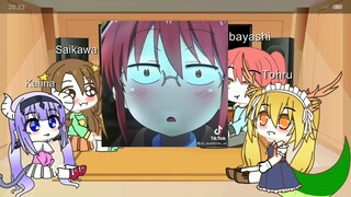 "kobayashi-san chi no maid dragon" ||react to they edit||indo sub||part 1