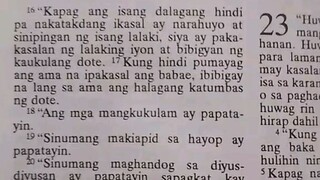 Pang Araw Araw na Talata.               Exodus 22:20