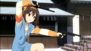 Haruhi Suzumiya, người đã làm đủ mọi việc xấu, thật độc ác ૮₍°□°₎ა