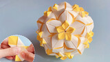 Papercraft: A Step-to-Step Tutorial of Making a Flower Ball!