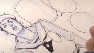 JO-level creatures! Hand-drawn by Araki