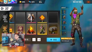 FREE FIRE |  COW TV LẤY HẾT TIỀN LƯƠNG MUA FULL THẺ VÔ CỰC