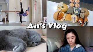 「舞蹈生vlog」阳康后继续网课/切面包