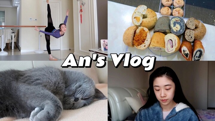 "Dance Student Vlog" Continuing Online Classes/Slicing Bread After Recovering from COVID