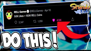 Omg!! You Gotta DO THIS FAST NOW TO GET *150-200K RELLcoins* In Shindo Life Next Update!!