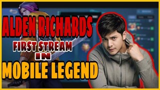 ALDEN RICHARDS | FIRST LIVE STREAM ON MOBILE LEGENDS | MARUNONG BA?