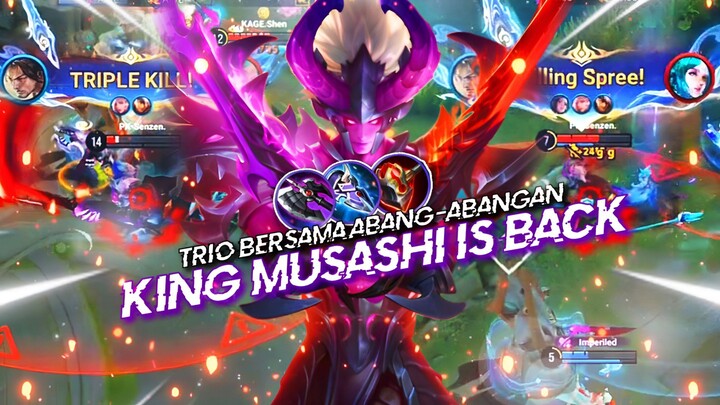 King Musashi is Back!! - Trio Bersama Abang-abangan🥶 | Honor of kings