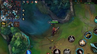 [LMHT-Tốc Chiến] Graves đi Top mạnh quá 13phút Full đồ bắn hai bắn adc bạn lên b