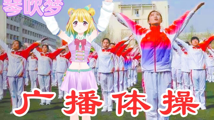 A VTuber doing radio exercises. I guess it wouldn't be called square dancing, would it?