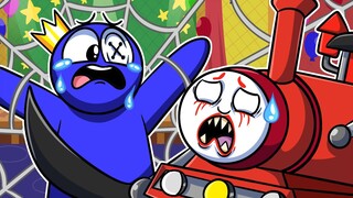 CHOO CHOO CHARLES Vs BLUE!? Rainbow Friends Animation