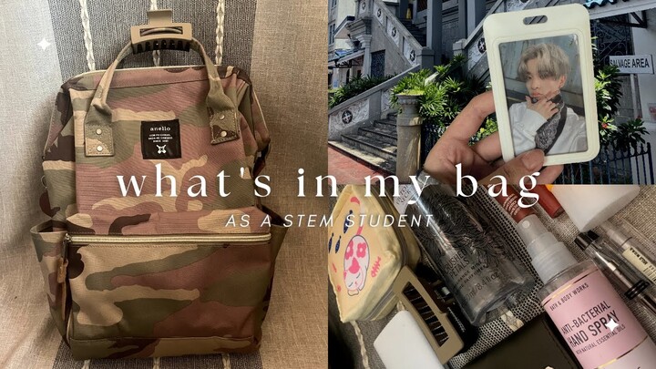 what’s in my backpack as a stem student | hyflex edition ♡