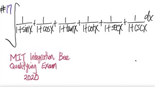 #17 2020 MIT Integration Bee Quali Exam:
