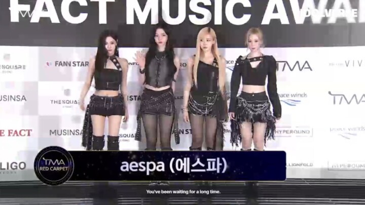 พรมแดงงานประกาศรางวัล TMA ของ aespa สด 240908