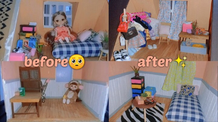 MAKEOVER MINIATUR RUMAH KARDUS UNTUK BONEKA