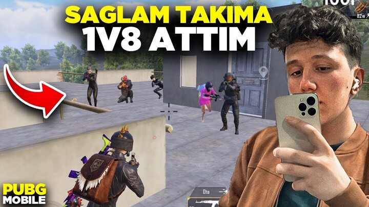 TOKİ'DE SAĞLAM EKİBE 1VS8 ATTIM! | PUBG MOBİLE