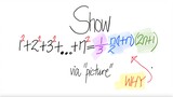 sum picture proof show 1^2+2^2+3^2+...+n^n=1/3 1/2n(1+n) (2n+1)