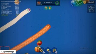 Worms Zone.io Rắn Săn Mồi #095 _ Noel tới rồi chơi rắn săn mồi thôi các bạn _ 15