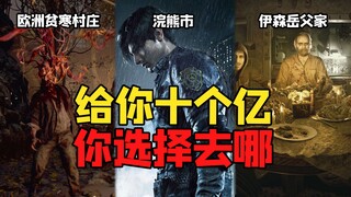 إذا منحتك مليار يوان واخترت مكانًا للبقاء فيه ليوم واحد بين مدينة الراكون، وبيت والد زوج إيثان، والق