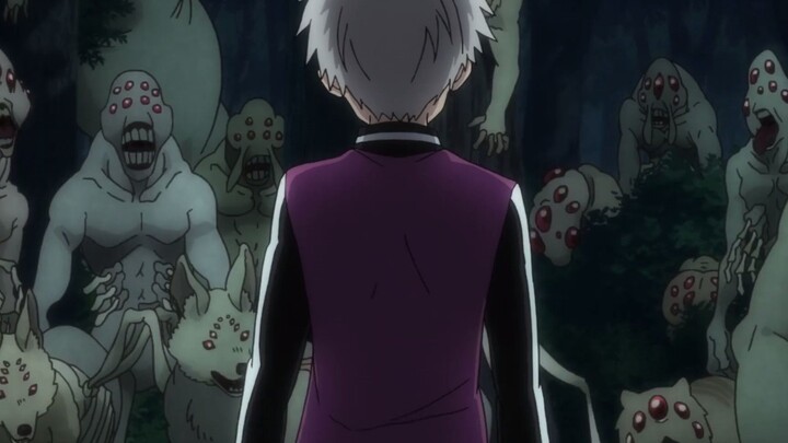 The boy was besieged by ugly monsters, but he found out that these were his brothers and sisters.