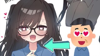 最近日推大热的  将公用素材小人二次元化