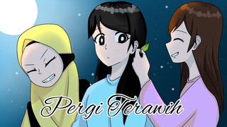 Pergi Terawih 🌌 || Animasi collab - Animasi lucu