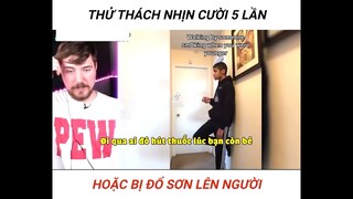 Thử thách nhịn cười hoặc bị đổ sơn lên người part 6 _ #giaitri