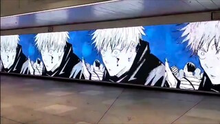[Jujutsu Kaisen 0] Iklan di Stasiun Shinjuku