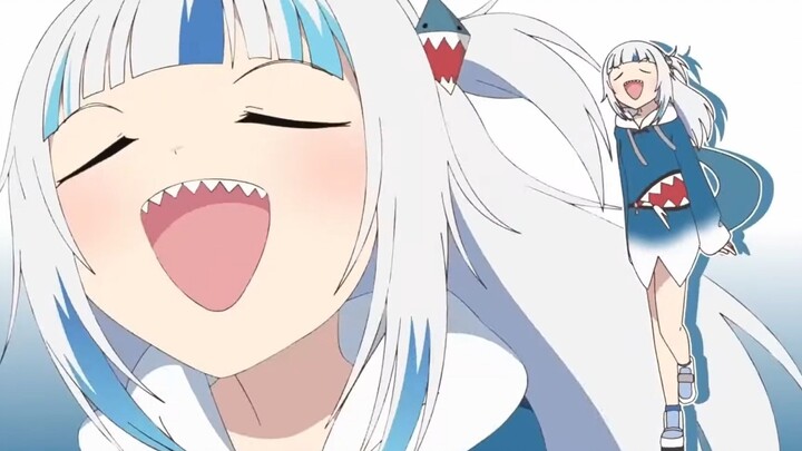 【Gura】Gura family sings original songs in animation, of course the shark has to sing the shark song