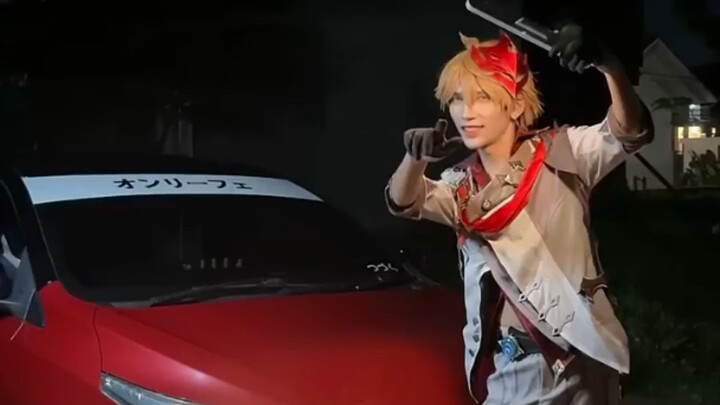 COSPLAY ANIME | pamer lampu mobil