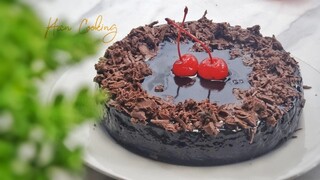 CHOCOLATE CAKE 3 BAHAN  NO EGG NO FLOUR NO OVEN | LOCK DOWN CAKE | DIRUMAHAJA #78