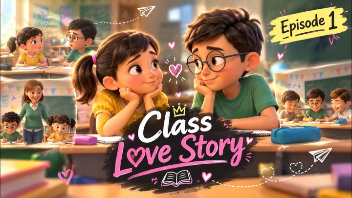 Class Love Story 💕｜One Girl, Two Crushes?!｜Episode 1