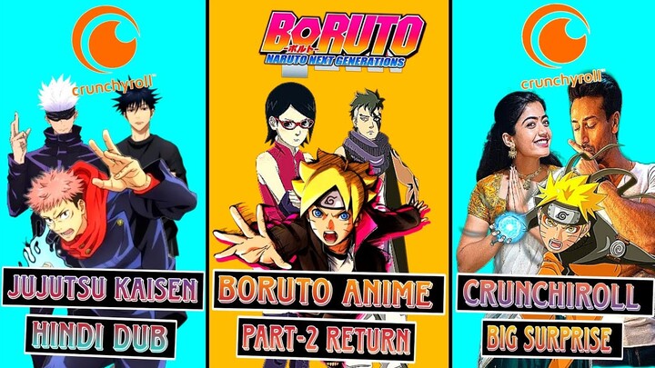 Crunchiroll Colab Rashmika Mandala 🤯 | Jujutsu kaisen S-2 Hindi DUB | Boruto Anime Part-2 Return |