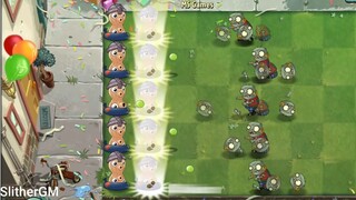 power up cây lv1 vs zombie quỷ lùn #game