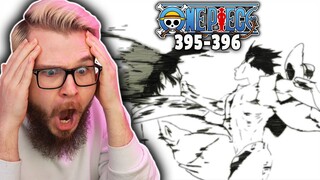 GREATEST PUNCH IN ANIME HISTORY!!! | One Piece Ep 395-396 REACTION