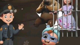 警察抓了三个坏人！