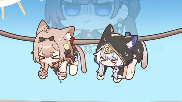 Heather: Punish the two stealing gorilla cats!