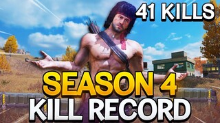 *NEW* SEASON 4 KILL RECORD + NEW RAMBO SKIN GAMEPLAY!