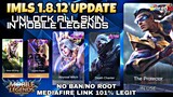 UNLOCK ALL SKINS AND RECALL EFFECTS ON MOBILE LEGENDS FOR FREE?! IMLS APP LATEST UPDATE (VER 1.8.12)