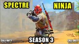 Season 3 Battle Pass Best Character Spectre - Ninja OUTFIT Cod Mobile || Season 3 Battle Pass CODM