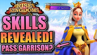 Eleanor of Aquitaine skill reveal [new cavalry garrison designed for passes?] Rise of Kingdoms