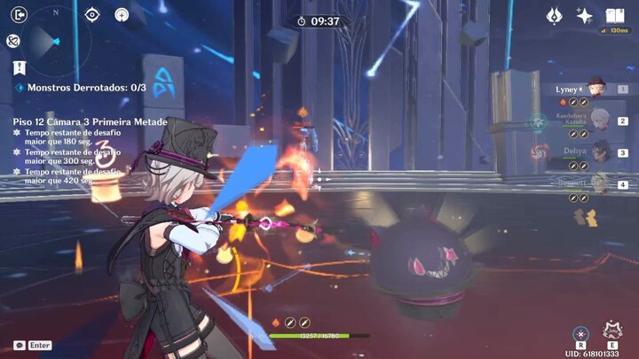 C0 Lyney MonoPyro & C4 Beidou HyperBloom | Abyss 4.1 | Genshin Impact