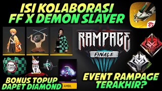 ADA BUNDLE TANJIRO!! ISI KOLABORASI FF X DEMON SLAYER RAMPAGE TERAKHIR DI FREE FIRE ADA HYPERBOOKNYA
